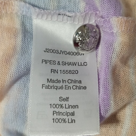 Veronica Beard buttons shine at the shoulders laid-back linen shirt oversized XS - Picture 9 of 9